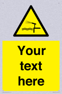 Custom warning water cannon